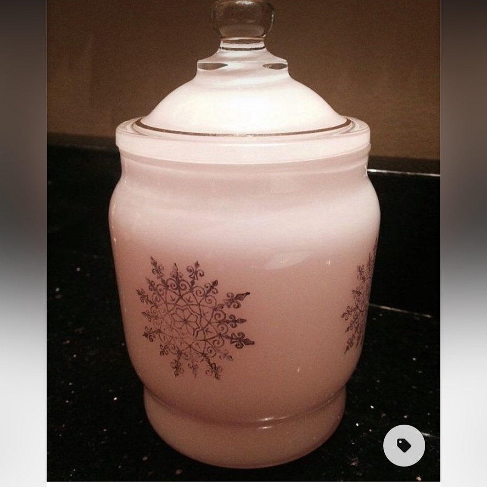 1940’s Pink Frosted Apothecary Jar